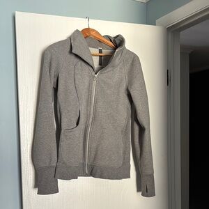Gray Zip-Up Hoodie